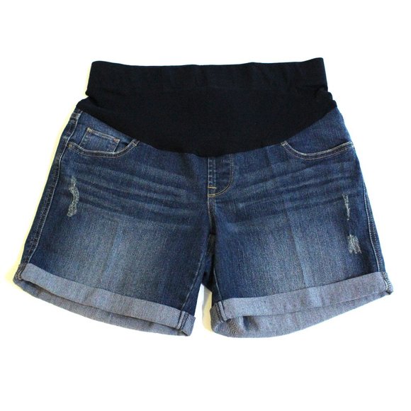 Oh Baby Maternity Denim Shorts Size S 4 6 - Picture 1 of 4